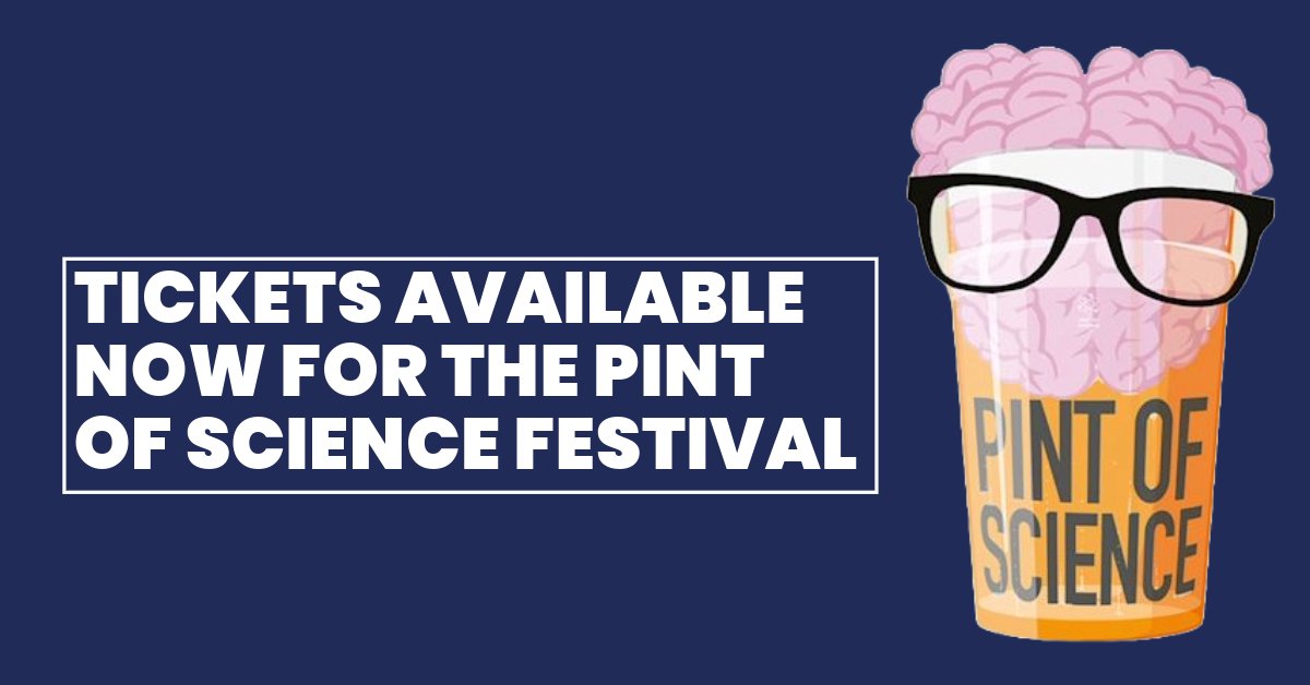 Just under a week to go until the @pintofscience Festival takes place at pubs across Liverpool! 🎉 Catch our researchers and academics discussing memories, mining in the deep sea, virtual twins and many more fascinating topics! Get your tickets here ➡️ brnw.ch/21wJy8h