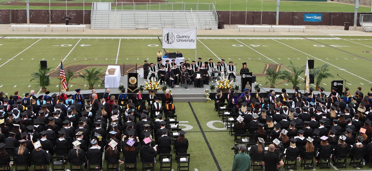 Quincy University will host its 161st Commencement ceremony on Saturday, May 11 at 10:00 a.m. at Quincy University’s Football Stadium, 20th and Sycamore. More details: ow.ly/zEkq50RyEPS