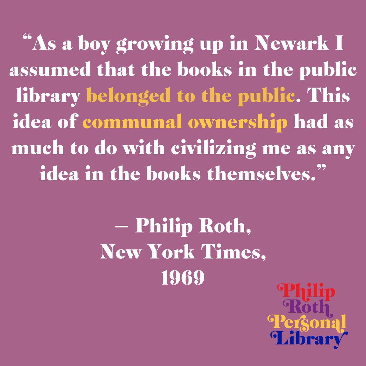 #philiproth #newark #libraries #books