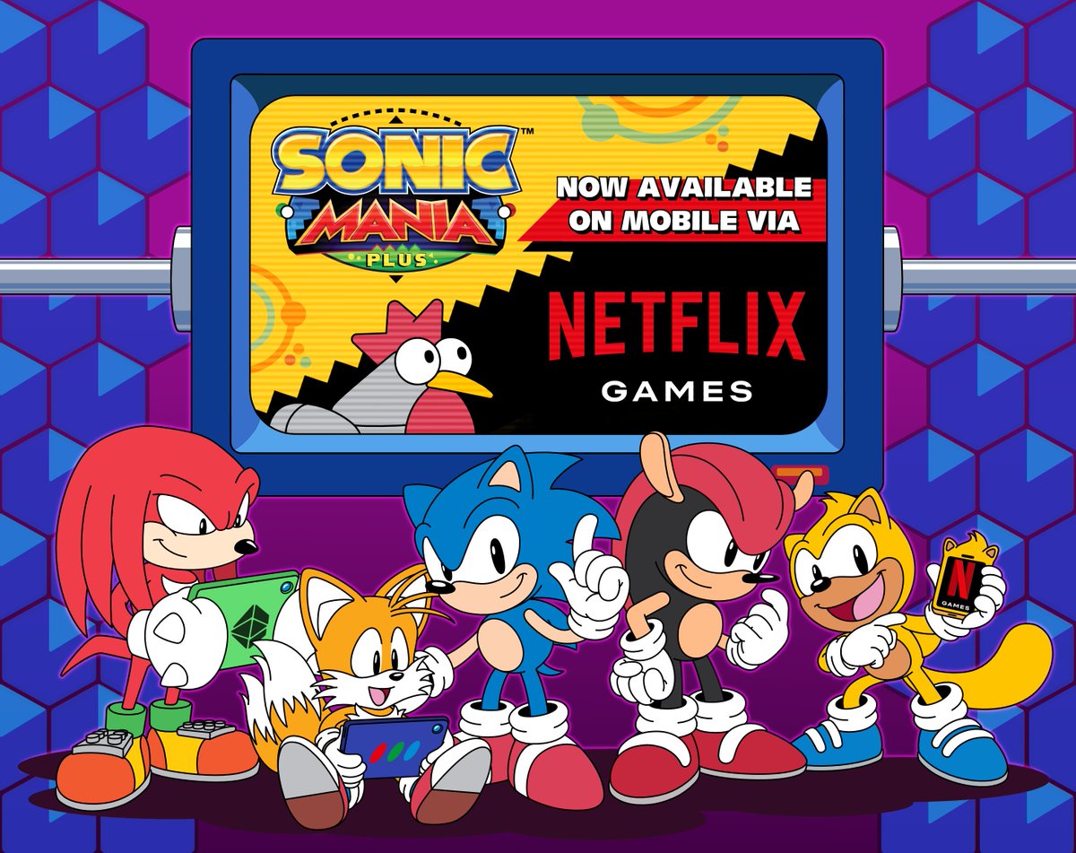 Lights, Camera, Action! Sonic Mania Plus is now available on #NetflixGames! Art By: @thesketchsector