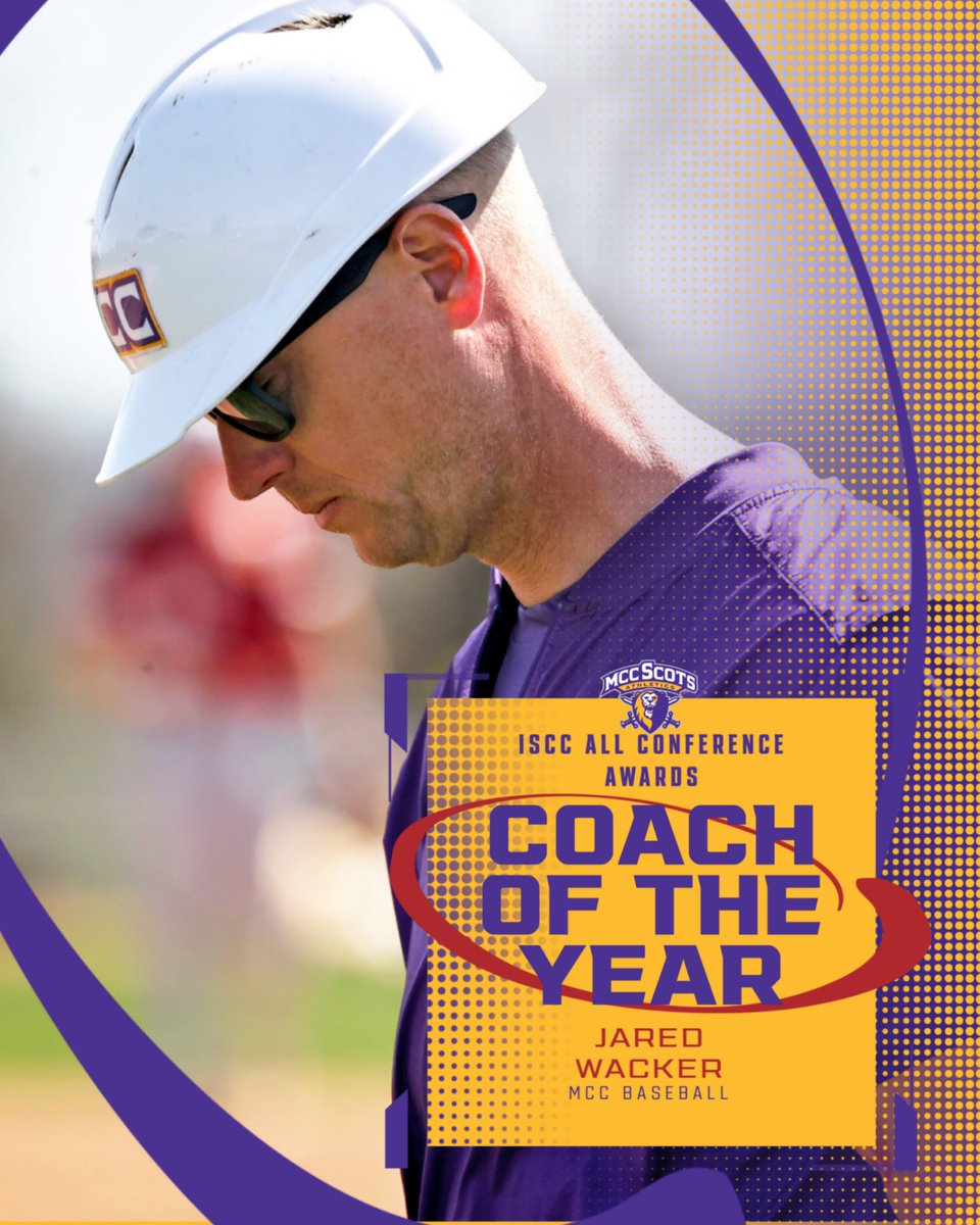 Coach Wacker does not want the attention, but winning coach of the year for a Conference, brings some...having his team reach goals he sets, like 40 wins for a season, is a true accomplishment worth noticing. We @MCC want to congratulate you COACH! #ScotPride