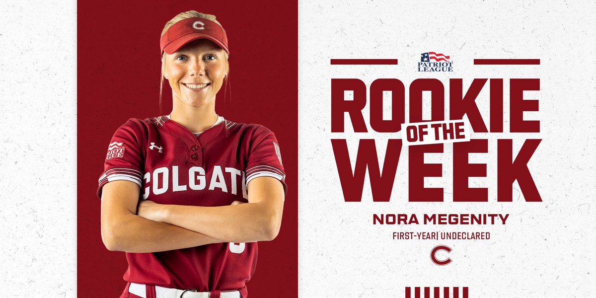 Nora Megenity hauls in Rookie of the Week honors after hitting .364 and scoring a run in all four games in our final week of the regular season! 📰 | bit.ly/3wptIYr #GoGate