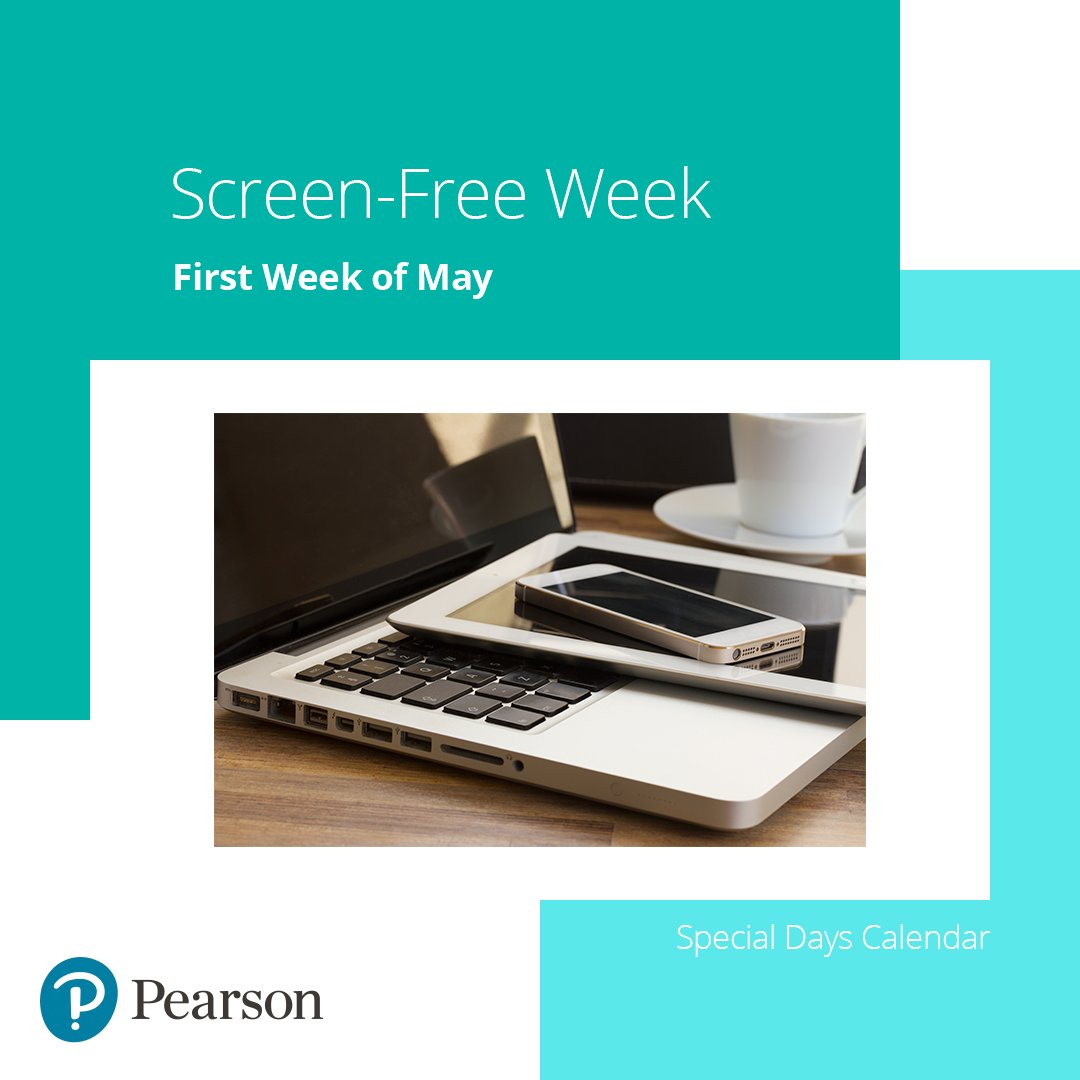 This week is #ScreenFreeWeek! Help kids discover and enjoy analog activities. Here are some ideas to continue encouraging your students to unplug > ow.ly/Apk650Rty70 #SpecialDaysCalendar #Literacy #Math #Health