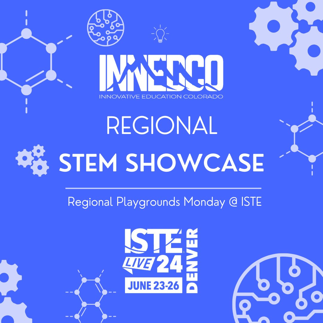 In collab w/CO CSTA and ROCK CS, CO's Premier Comp Sci in Edu Conf., experience how CO educators and students are engaging in comp sci concepts & computational thinking in an effort to prepare them for any career. Visit @InnEdCO Monday at the Regional Playground on Monday @ISTE.