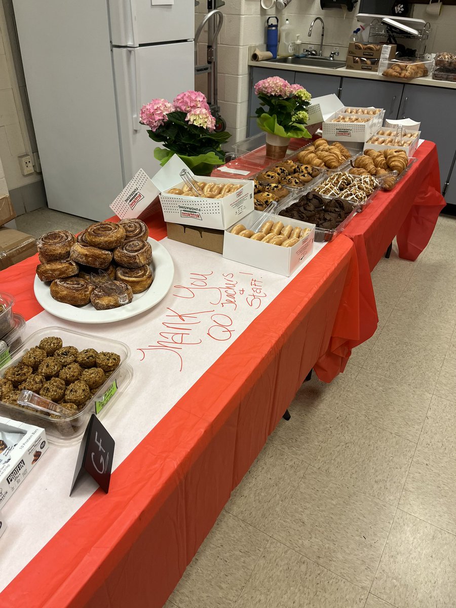 Great day for Booster and PTSA for Staff Appreciation! Donuts Day!