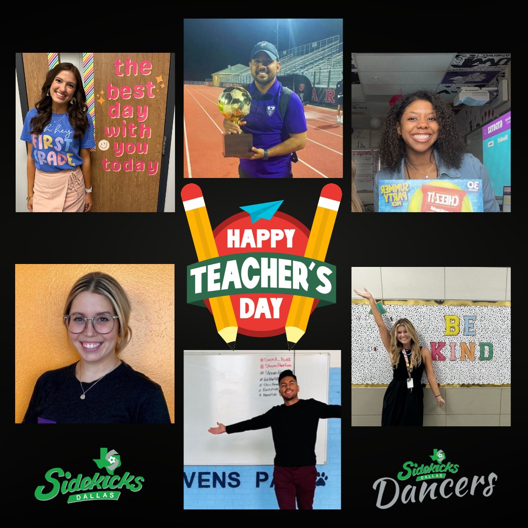 Happy Teacher's Day! ✏️🍏 We are so grateful for our amazing teachers and their incredible influence on and off the field. 💚 #SidekicksRising