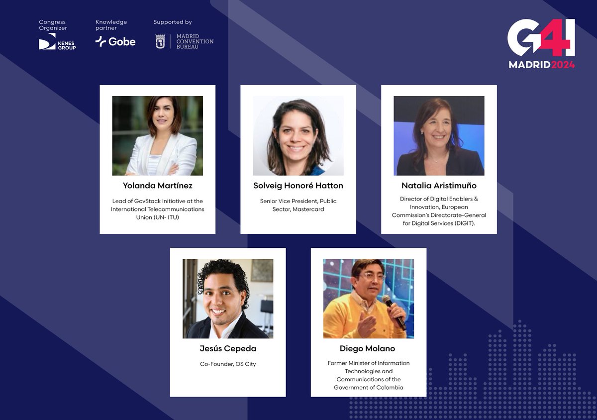 Govtech Studio | GOBE (@gobe_studio) on Twitter photo Esta es parte del equipo de moderadores del <a href="/G4Icongress/">Govtech 4 Impact World Congress</a> que harán del evento la referencia de digitalización en la Administración pública nacional e internacional.
🧵 Esta es parte del equipo de moderadores del <a href="/G4Icongress/">Govtech 4 Impact World Congress</a> que harán del evento la referencia de digitalización en la Administración pública nacional e internacional.
🧵