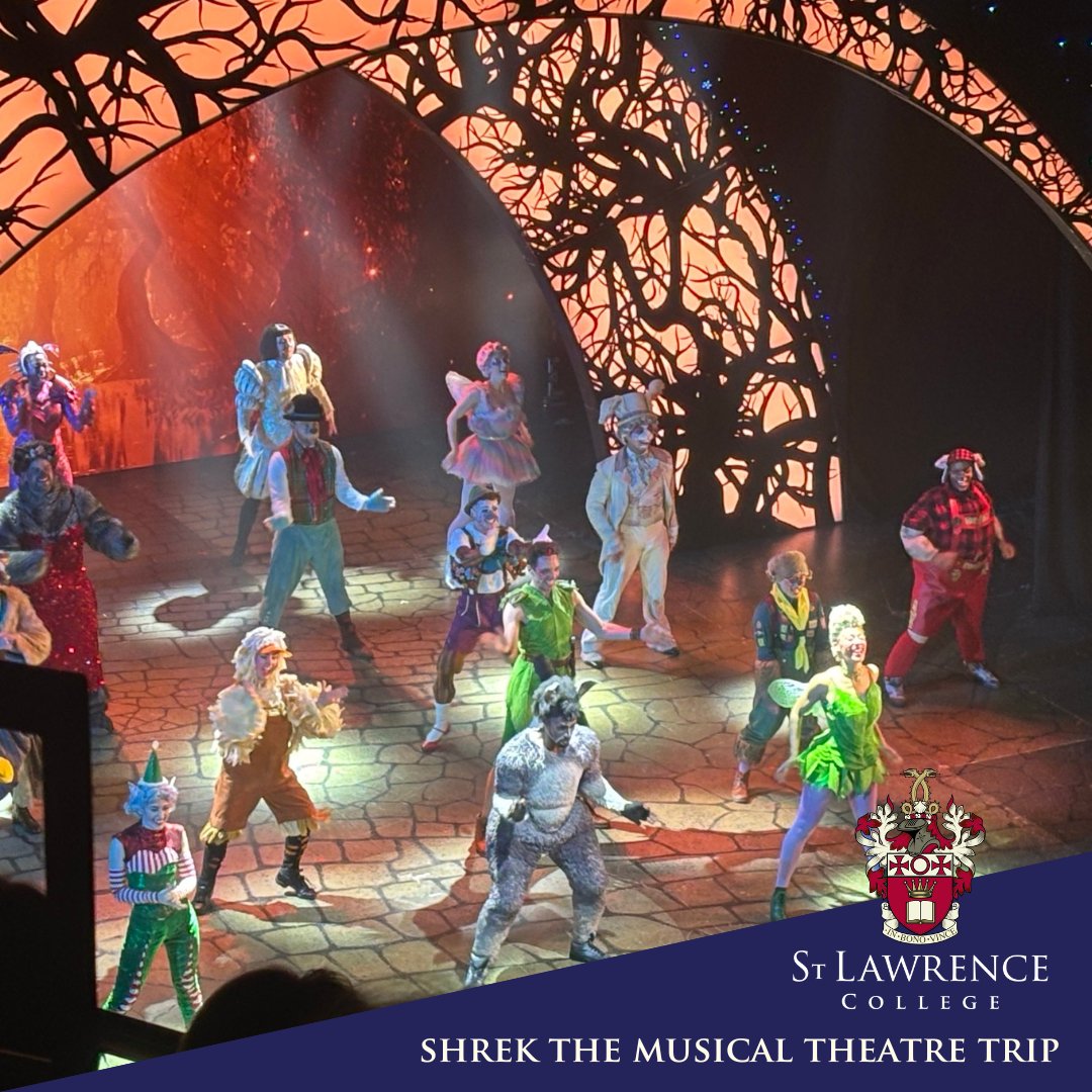 Our 3rd and 4th Form Drama students along with Drama scholars had an unforgettable time at the Marlowe Theatre, Canterbury, watching 'Shrek the Musical' last week. 

Read more here rpb.li/eSHbFh..

#StLawrenceCollege #CreativeArts #Drama #Schooltrip #iloveboarding