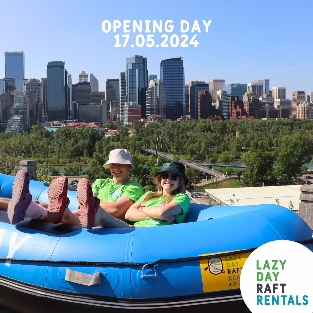 ⏰ Just 10 days until Lazy Day Rafts opens its doors for endless summer adventures! ☀️ Secure your float for May Long now!🤩 ow.ly/LQXi50Rx0Tk 

#LazyDayRaftRentals #SummerVibes #CountdownToFun #YYC #Calgary #YYCNow #YYCEvents #YYCLiving #CalgaryBuzz #CalgaryLife #YYCLocal