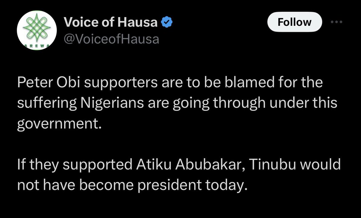 Atiku is the problem Nigerians are facing today 
If only he supported goodluck Jonathan.
Buhari would have not happened