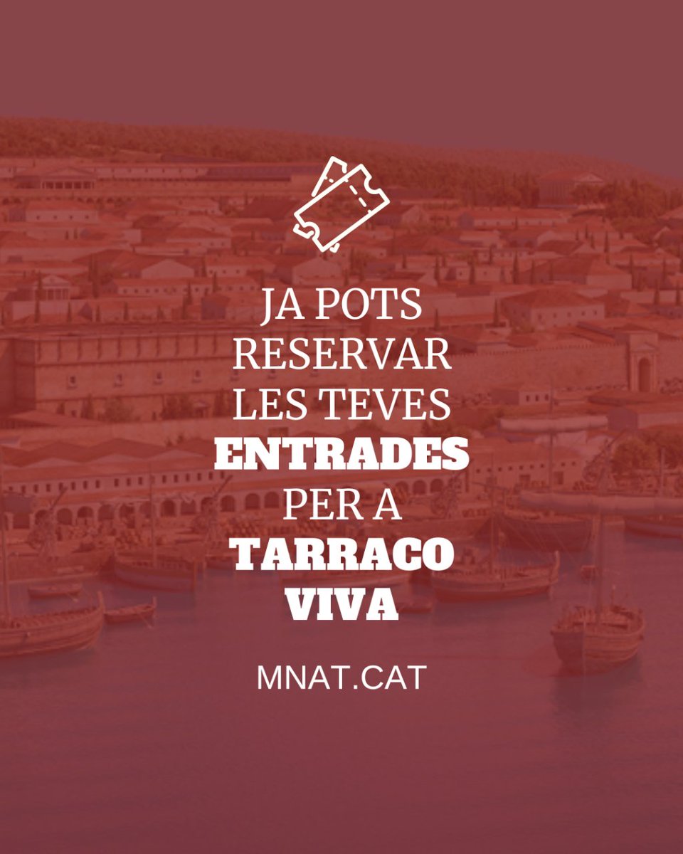 TARRACO VIVA 2024 🌊 🏛️ A punt per viure l'època romana a Tarragona? 🎟️ Ja pots reservar les teves entrades per a @tarracoviva 2024! ✅ Descobreix tots els detalls sobre les activitats programades i fes la teva reserva a mnat.cat/activitats/