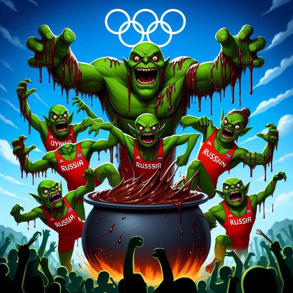 Orcs cooking something up in #Orclympics cauldron!