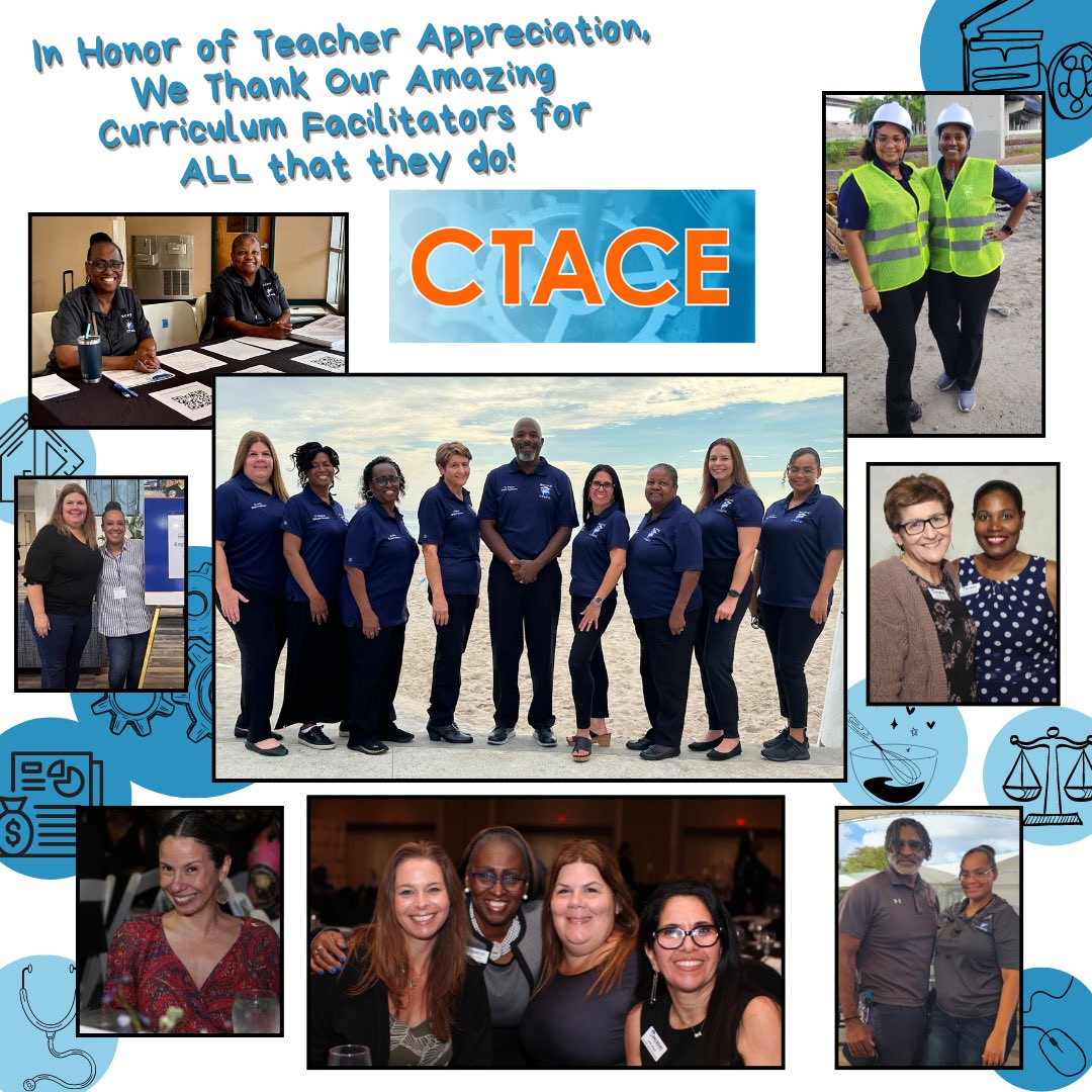 Our Curriculum Facilitators are the best team around! They support all CTACE programs and CTE pathways to ensure that BCPS teachers and students thrive today and everyday! Happy Appreciation Week! @BrowardCTE24