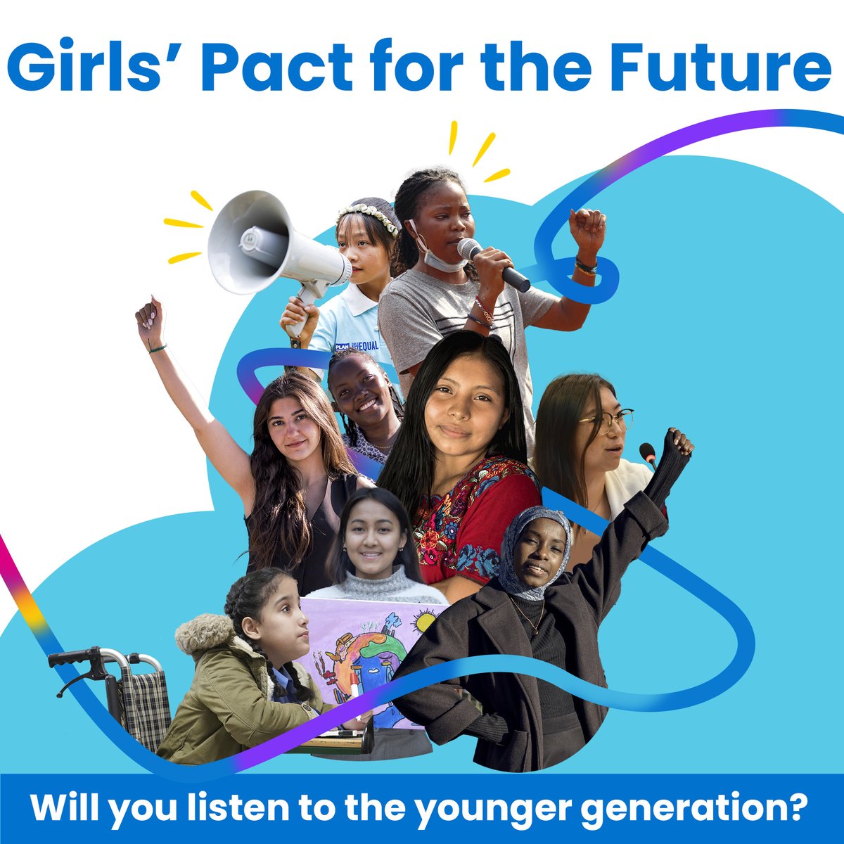 “We refuse to settle for anything less than full equality and justice for girls everywhere.” This is how young people are demanding a seat at decision-making tables that shape our future. 👉 uni.cf/4brTyda #FutureGirlsWant #SummitoftheFuture