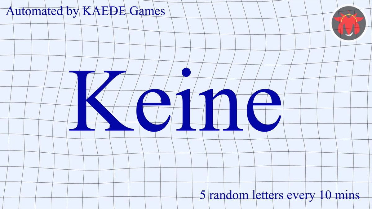 5 random letters every 10 mins tweet media
