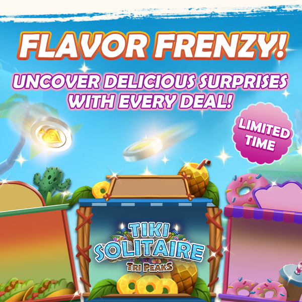 TriPeaksApp's tweet photo. Set your👅 taste buds👅 to “Delicious Deal” and activate! It’s the🍡 FLAVOR FRENZY!🍡! ONLY on the 🌐Website🌐 https://t.co/FSMfWCCQXL https://t.co/2aQE4lbYHI
