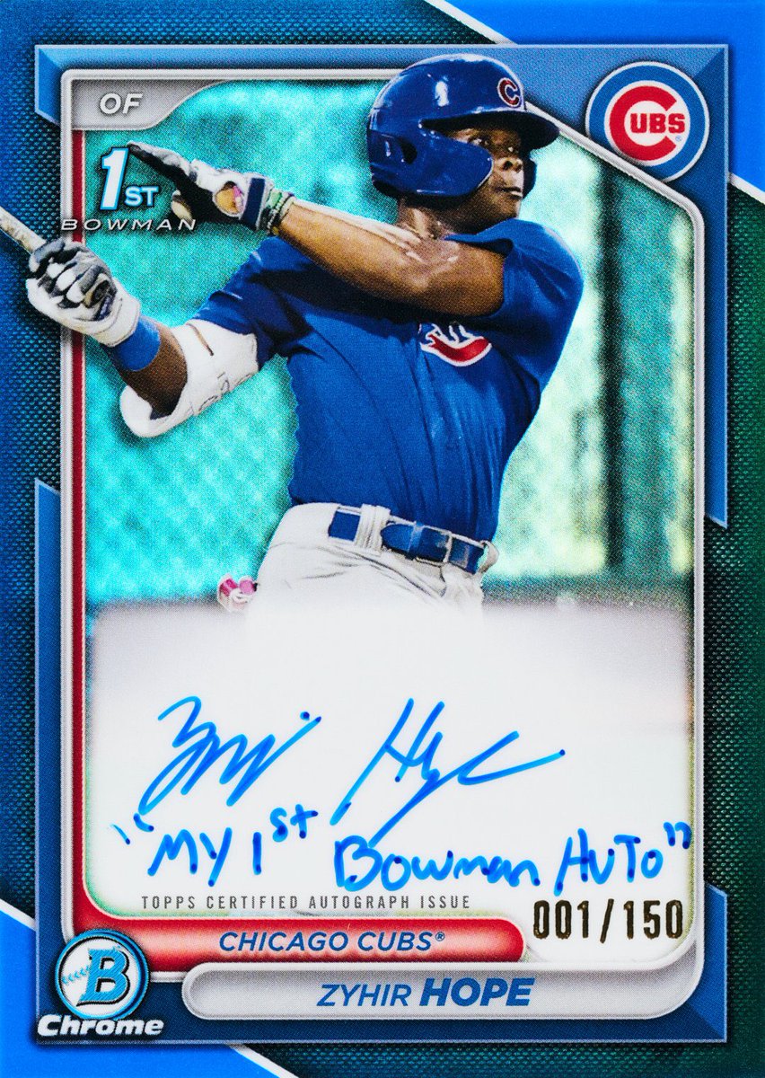 First look courtesy of @Topps Most of the 1/150 autos in 2024 Bowman will have this inscription!