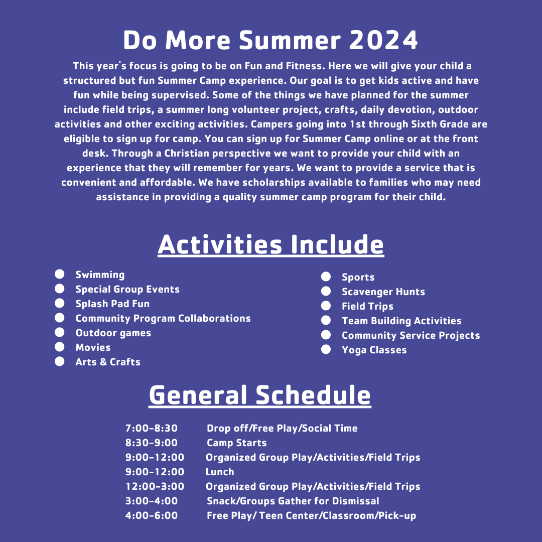 Do More Summer Camp 2024 Registration Is Open! This year’s focus will be fun & fitness. Our goal will be to get kids active and have fun! randolphasheboroymca.com/summer-day-camp #raymca #strongertogether #forabetterus #discoveryourY #findyourY #Ykids #raymcakids #domorein2024 #summercamp