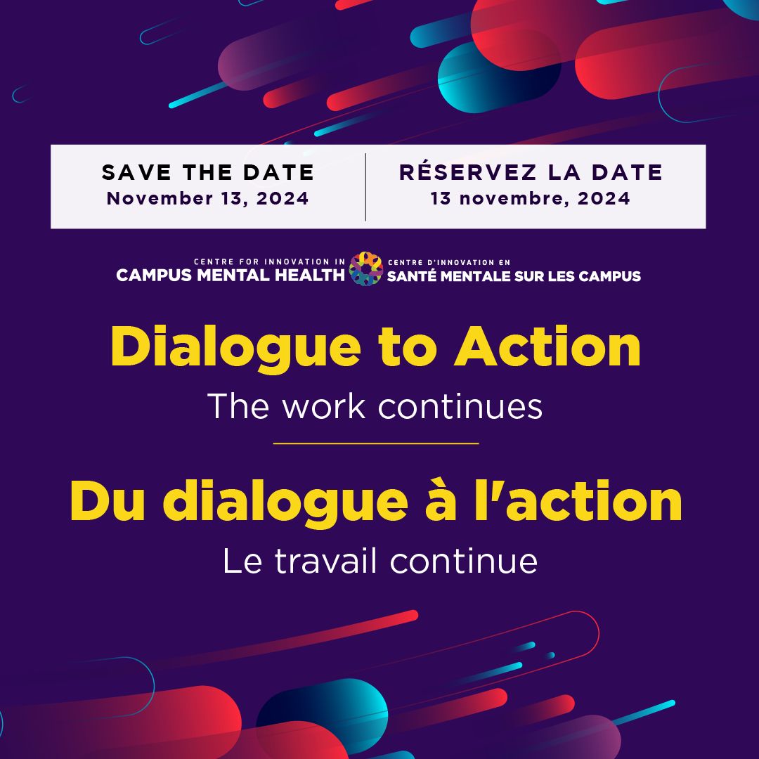 CMHInnovation's tweet image. The work continues! 

💡 #CICMH is officially accepting abstracts for the #CICMH2024 Virtual Conference. 

Click the link below to submit your abstract or to LEARN MORE! ⬇️

📍 Abstract Submission deadline is May 10th, 2024 at 5:00pm: conference.campusmentalhealth.ca/call-for-abstr…