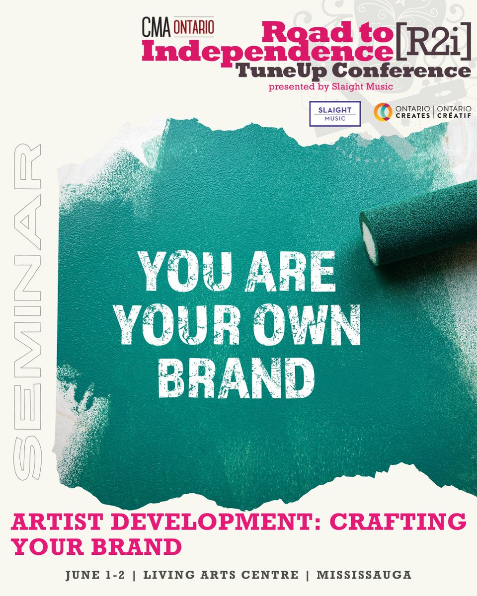 theCMAOntario's tweet photo. The CMA Ontario R2i TuneUp Conference for 'Crafting Your Brand: A Guide to Artist Development and Branding Strategies', is happening on June 1st from 10am - 11:10am!🌟 We hope to see you there! Tickets are available to purchase here: https://t.co/quKlj6YQoo https://t.co/86SNvhIEhA