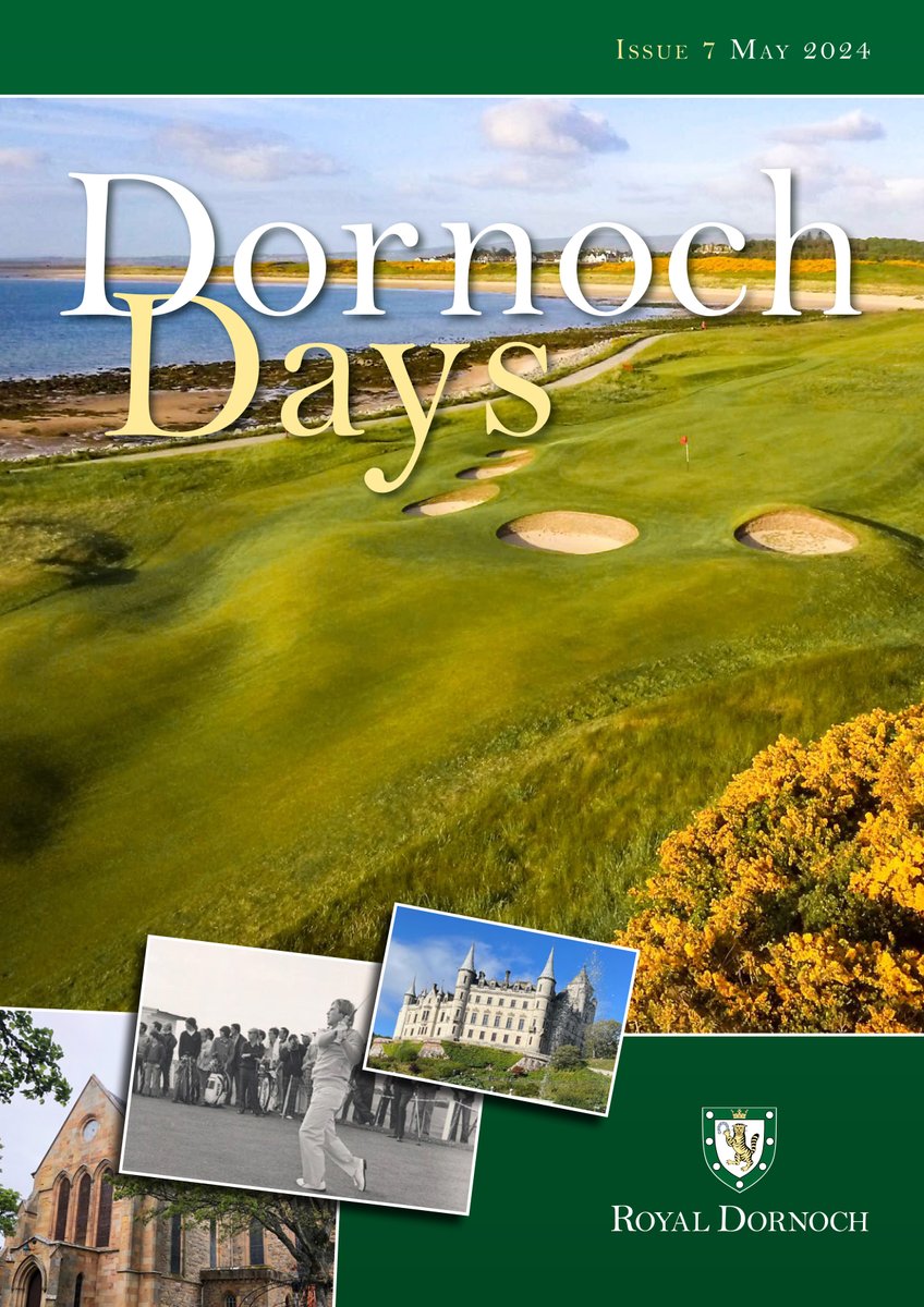 The latest Dornoch Days features major winners and acclaimed writers who revitalised the fortunes of the club. Past captain Rev. Jim Simpson shares TV memories with Sir Sean Connery and we recall the historic clock adorning the clubhouse in 1910 Read it 👉 bit.ly/DornochDays7