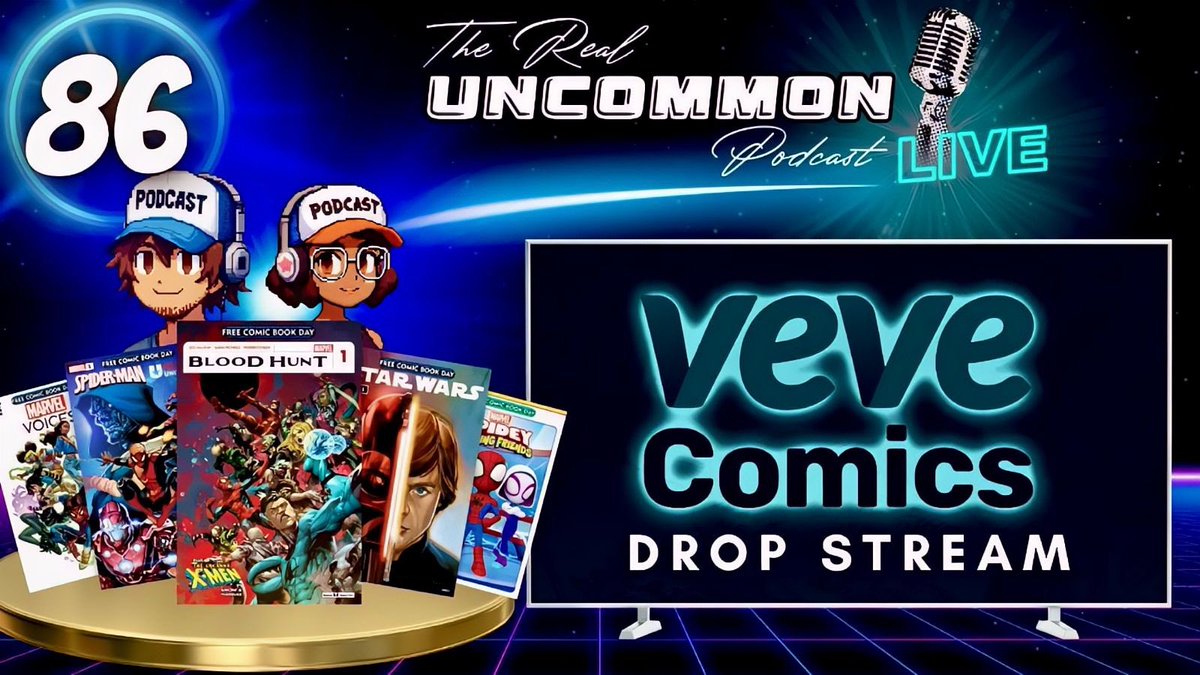 We’ll be going live later (tonight / morning) for another @veve_comics drop stream. Time: 11:00pm PST Link: youtube.com/live/WV3TIwh6s… If you’re staying up, come hang out 😎🤙🏽. @DeeOneAndOnly_ @therealUCpod