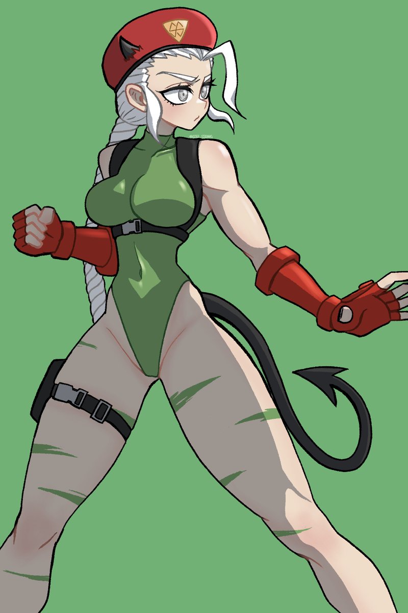 Justice in Cammy's costume
#Helltaker #Justice #StreetFighter