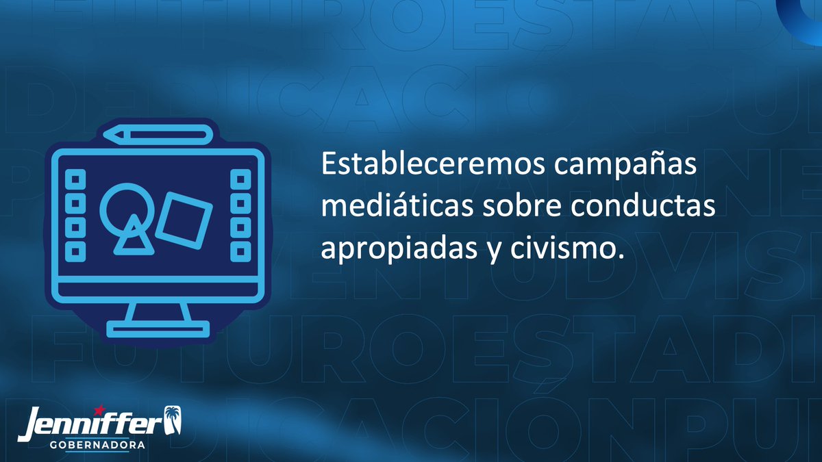 PROPUESTA #13: Estableceremos campañas mediáticas sobre conductas apropiadas y civismo.
#AcciónPR #ParaQueGanePuertoRico