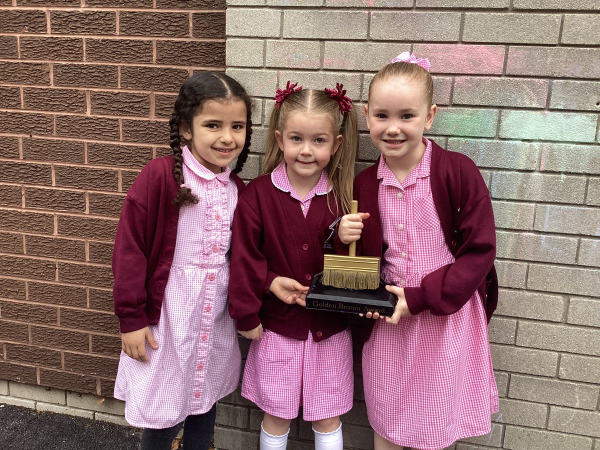 Three of our year 1 children were awarded our Golden Broom Award this week for demonstrating an excellent attitude towards tidying up our resources and equipment ensuring it is well looked after and ready for the next children to use! Well done girls!⭐️🌟@OPAL_CIC #RPEnrichment