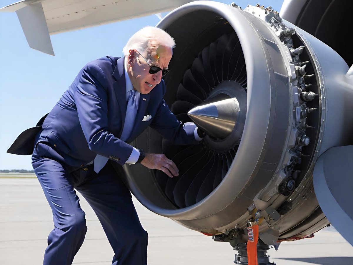 Joe Biden getting to the bottom of these aeronautical issues at Boeing  #QualityControl