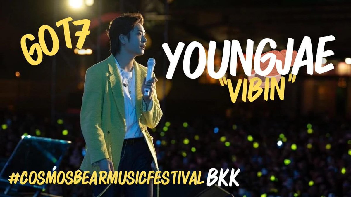 เอาคลิป งาน #COSMOSBEARMUSICFESTIVAL ของยองแจมาฝาก ทั้ง 7 เพลง youtube.com/playlist?list=… 1. Vibin 2. Testy 3. ดาวหางฮัลเลย์ 4. Focus 5. Snooze 6. Flower 7. Doit ฝากด้วยค่าาาาา~