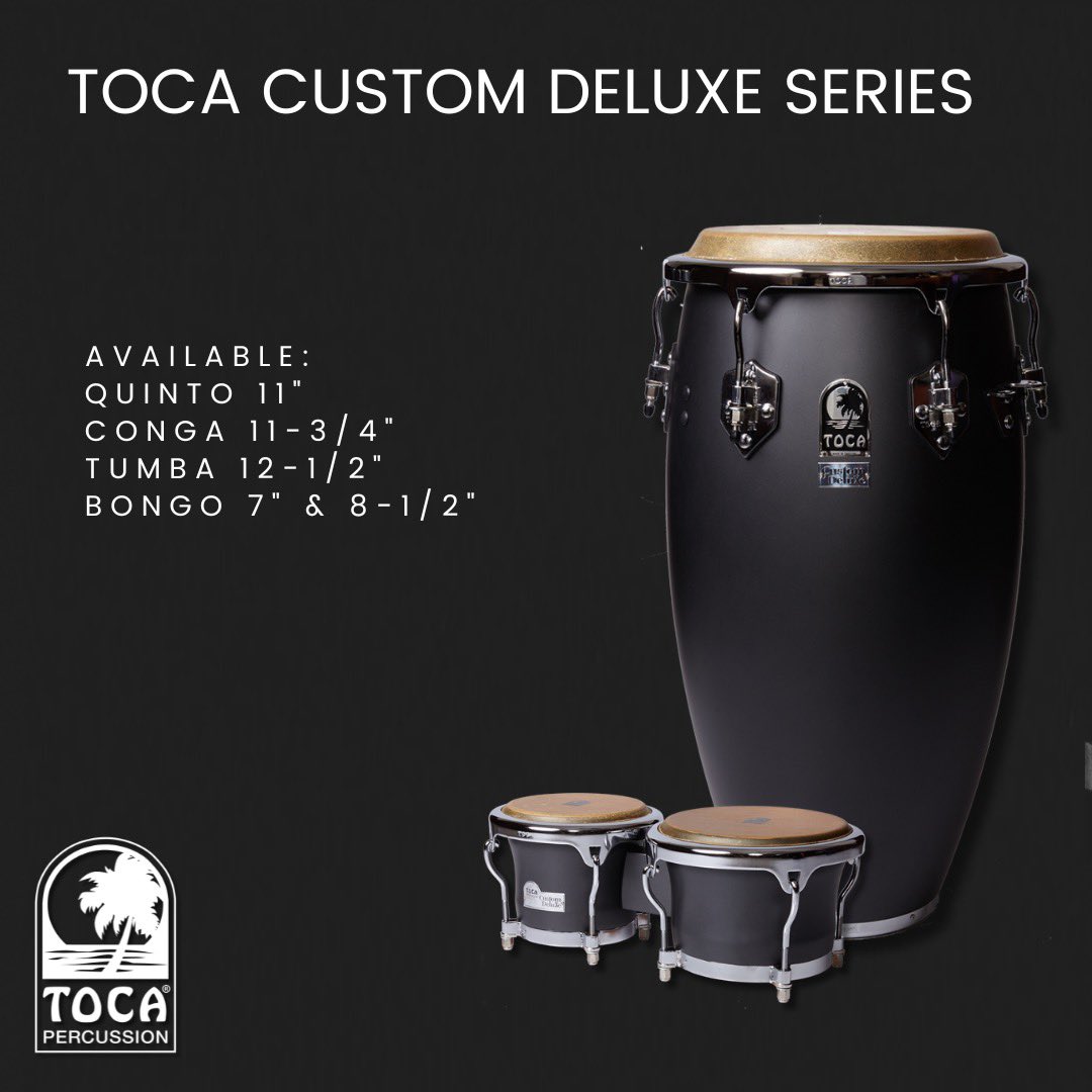 Toca Custom Deluxe Series

For the professional percussionist!
#tocapercussion #customdeluxeseries #drumsforeveryone #somosfamilia #justplay #tocacongas #tocabongochallenge