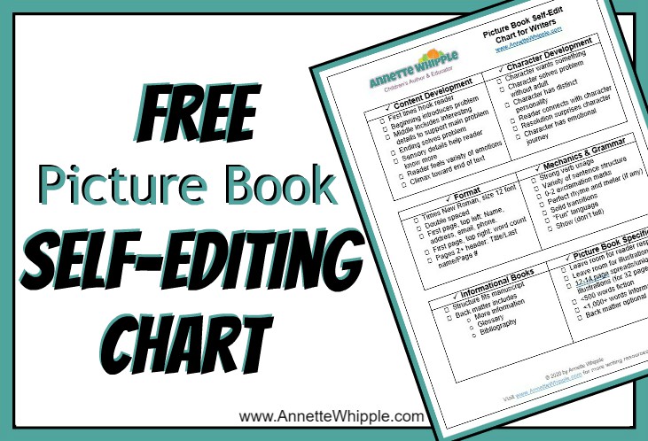 Have a picture book manuscript ready to edit? Here's a free self-edit chart for #picturebook writers! If you find it helpful, subscribe to my blog and/or newsletter. #writingcommunity #kidlit annettewhipple.com/2020/05/how-to…