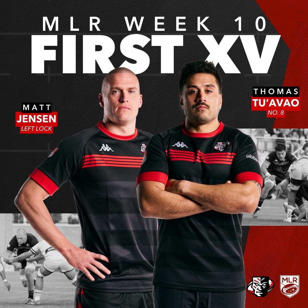 Congratulations to Matt Jensen and Thomas Tu’avao on being named to the MLR First XV in week 10🙌🎉 #ForTheNation #MLR