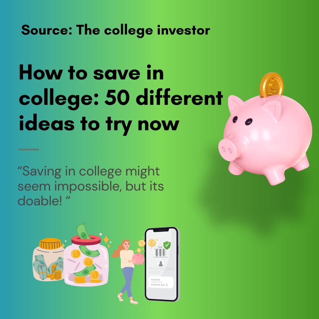 #TipTuesday

Having trouble saving while in college? If so, take a look at this light read!

Link in our bio

#mystkates