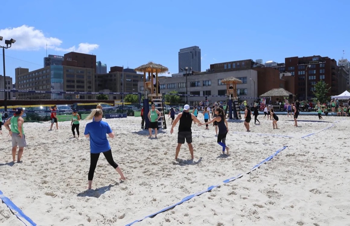 🏐BUSINESS SPOTLIGHT — Wave Taco Volleyball

Located Downtown (1335 Convention Plaza) Wave Taco’s sand volleyball courts offer a unique experience, “where the city meets the sand.” 

Registration is now open for youth & adult summer leagues: stlvolleyball.com #STLMade