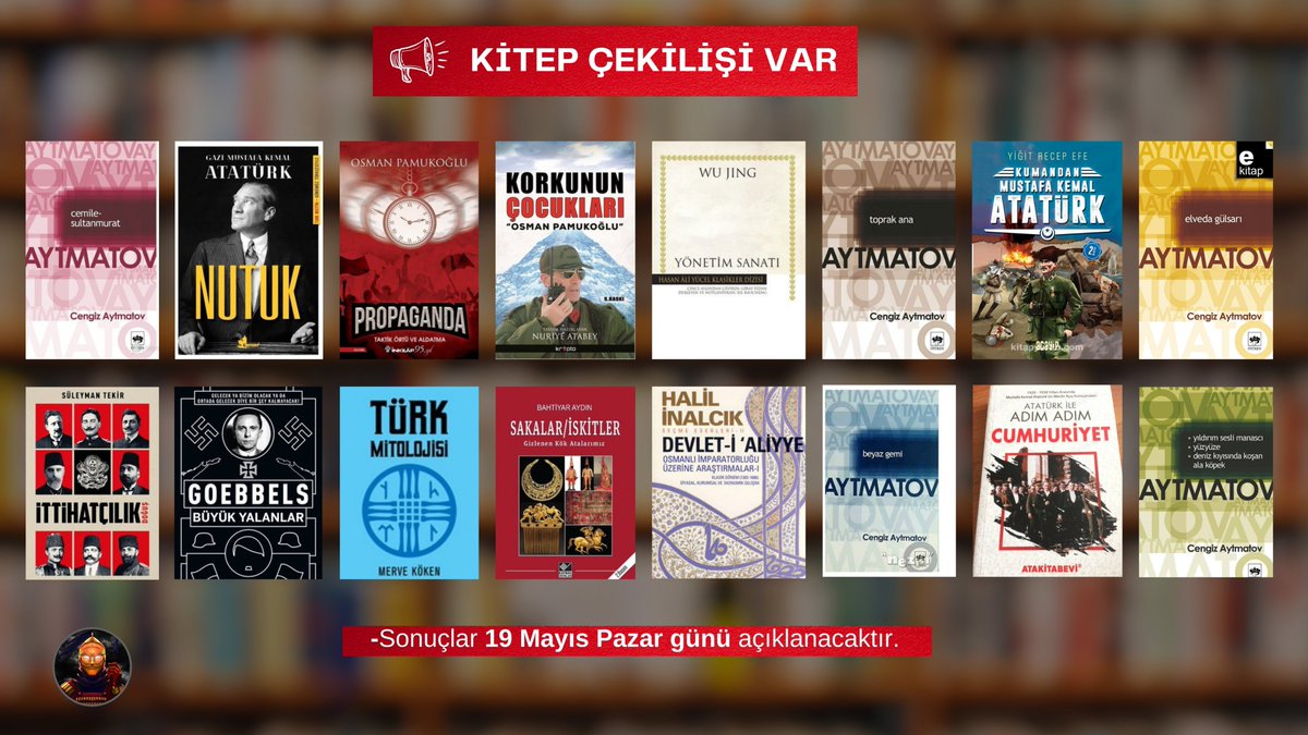 🔴Şanslı 16 takipçimize birbirinden değerli kitablar hediye ediyoruz! Çekilişe katılma koşulları: - @makadon01 hesabını takip etmek. - Bu paylaşımın altına bir arkadaşını etiketlemek. Sonuçlar 19 Mayıs pazar günü açıklanacaktır.