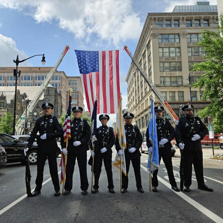 #NationalPoliceWeek occurs each May to honor #fallen officers & stand with the loved ones who miss them. Police Week officially begins May 12, & we participate in events leading up until then. Today, #PWCPD Honor Guard attended #BlueMass in Washington, D.C. We will #NeverForget.