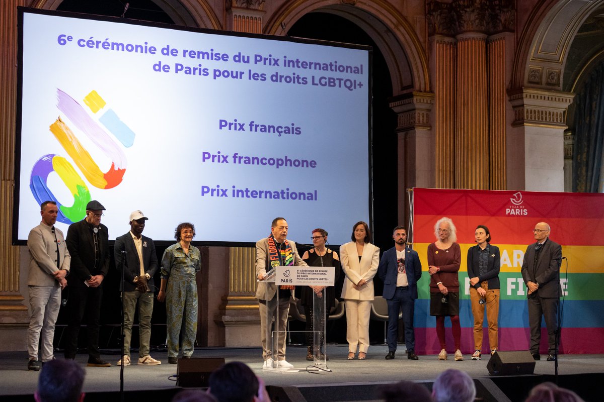 Ce 17 mai se tiendra la 7ème édition des Prix internationaux LGBTQIA+, organisée par la Ville de Paris à l'occasion de la journée mondiale contre l'homophobie, la transphobie et la biphobie. 🏳️‍🌈🏳️‍⚧️