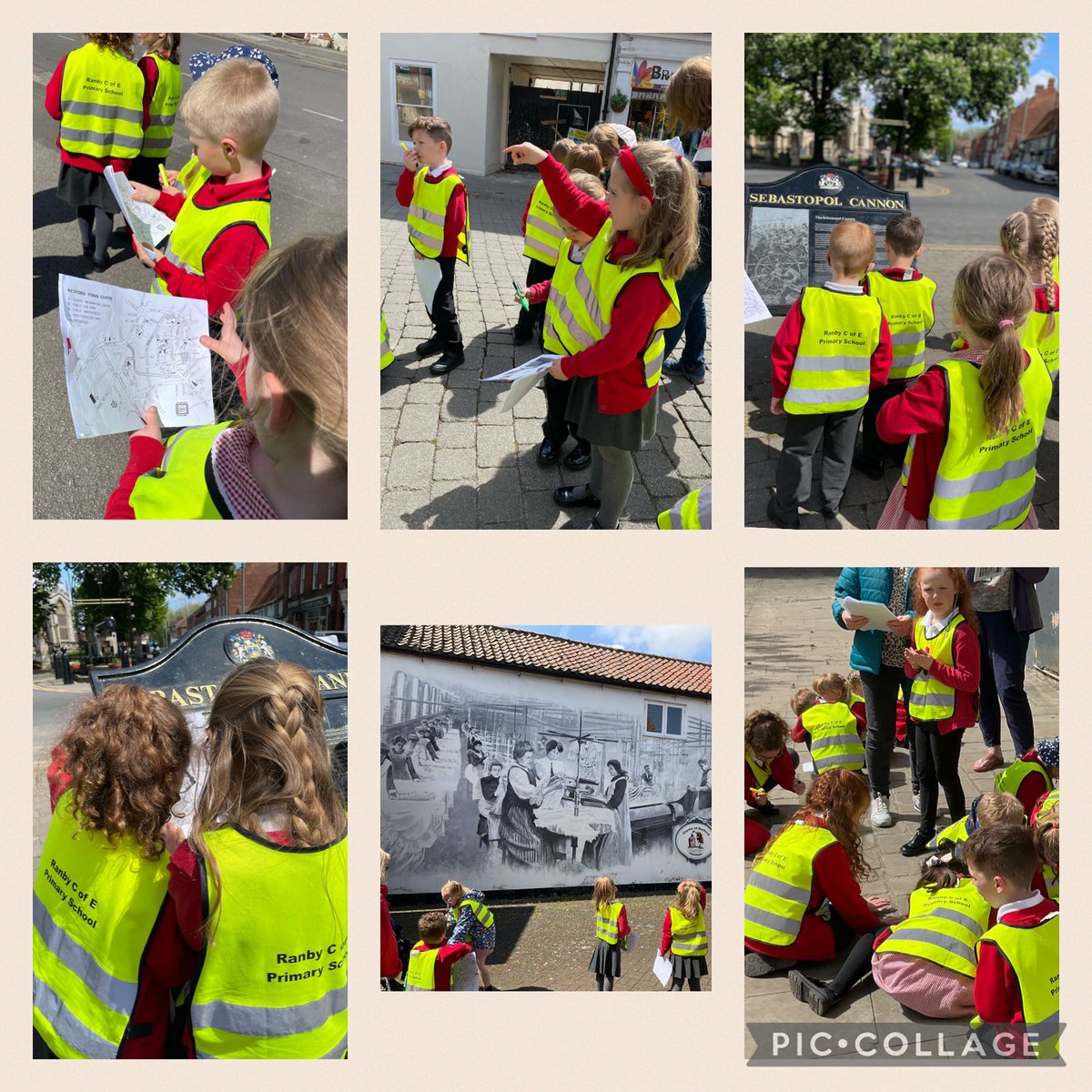 Class 1 have enjoyed a super day at @BassetlawMuseum making our own map showing the history of Retford, exploring the museum and using maps to see what changed in the town.