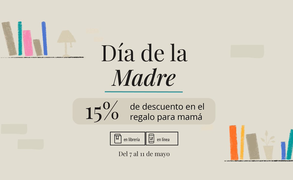 Este Día de la Madre, celebre a mamá con el regalo perfecto. Aproveche un 15% de descuento en sus libros favoritos tanto en librería como en tienda.sophosenlinea.com. Válido del 7 al 11 de mayo. 🎁🌸