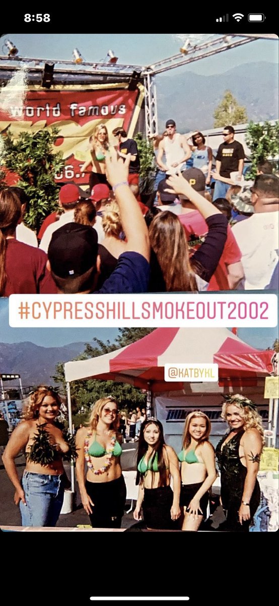 Did you ever attend the Cypress Hill smokeout in the early 2000s?  

One of my favorite stoney memories ❤️even got to smoke with the  top dog himself @B_Real
  #smokeout #StonerFam #nophones #justmemories