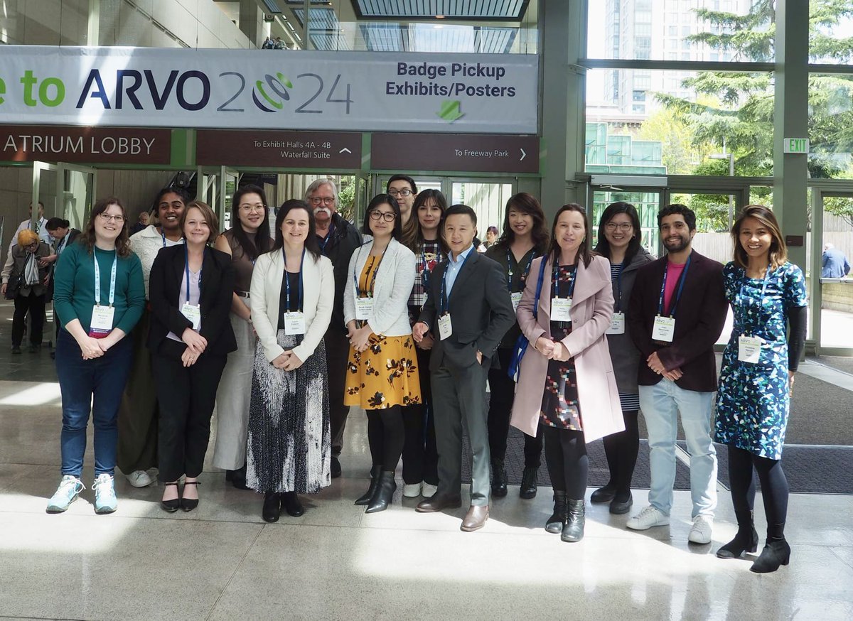DOVS represent! Our amazing team at #ARVO2024 annual conference at Seattle, USA. 11,000 attendees, 6 days, countless coffees. Priceless. 👁️#visionresearch #eye #optometry #unimelb #collaborations #multidisciplinary #newideas 

@ARVOinfo @UniMelbMDHS @BRT_LungGuy