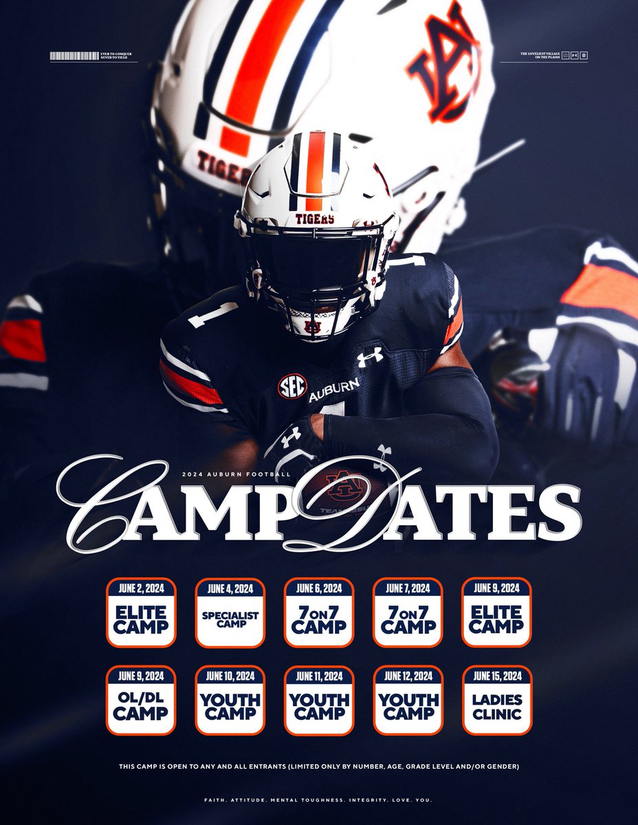 @CoachCox65 appreciate the camp invite to @AuburnFootball !! It’s special on The Plains #WarEagle @CoachHsbs @MoodyFBall @CoachL__ @HallTechSports1 @DownSouthFb1 @SOTGsmoke @toby_lux @jakeganus @coacheastham_15 @matthew_reese58 @CJ_Dew_ @ScoutFball @SouthernFB1993 @therealkwat