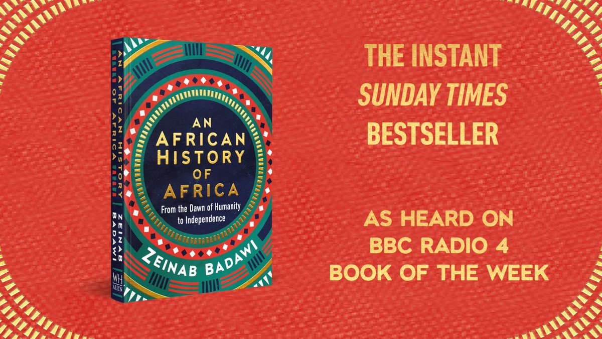 I am really pleased that my book An African History of Africa has hit the number one spot in the Sunday Times bestsellers list for hardback non-fiction.