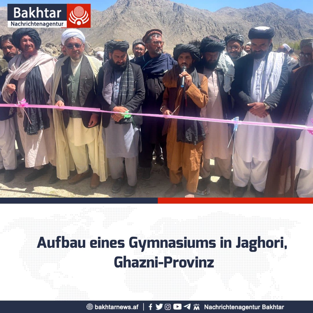 Laut Aussagen der Behörden im Bildungsministerium der Provinz Ghazni hat der Wiederaufbau eines dreistöckigen Gymnasiums im Bezirk Jaghori dieser Provinz begonnen. Die geschätzten Kosten belaufen sich auf 20 Millionen Afghani.