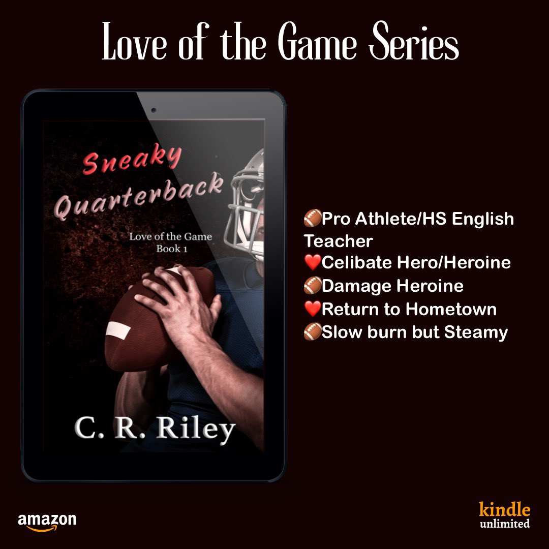 Sneaky Quarterback, Love of the Game - by @CRileyauthor books2read.com/sneaky-quarter… Football has been a part of my life for as long as I can remember. My dream was to turn pro one day and have someone to share it with.