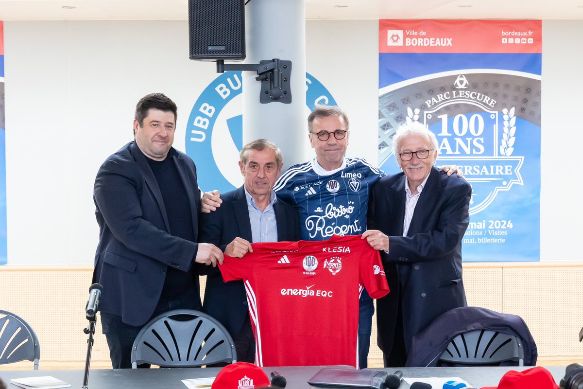 🏟️[J-7] Le Parc Lescure est prêt à être célébré ! 🔥Dans une semaine, l’enceinte mythique bordelaise fêtera son centenaire dans une ambiance de feu devant 30 000 spectateurs ✨Le 14 Mai, les Légendes du football et du rugby ainsi que des personnalités du monde de la culture…