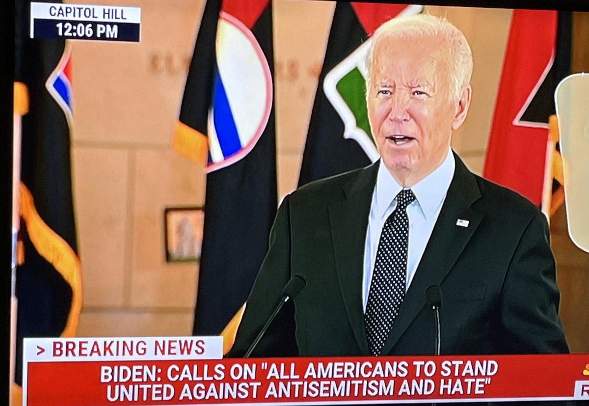An incredibly impassioned speech by President Biden on #HolocaustRemembranceDay. Thank you from this Jew who wants his daughter to grow up in a world with leaders like you. Anti-semitism is a scourge by the ignorant and the horrid.