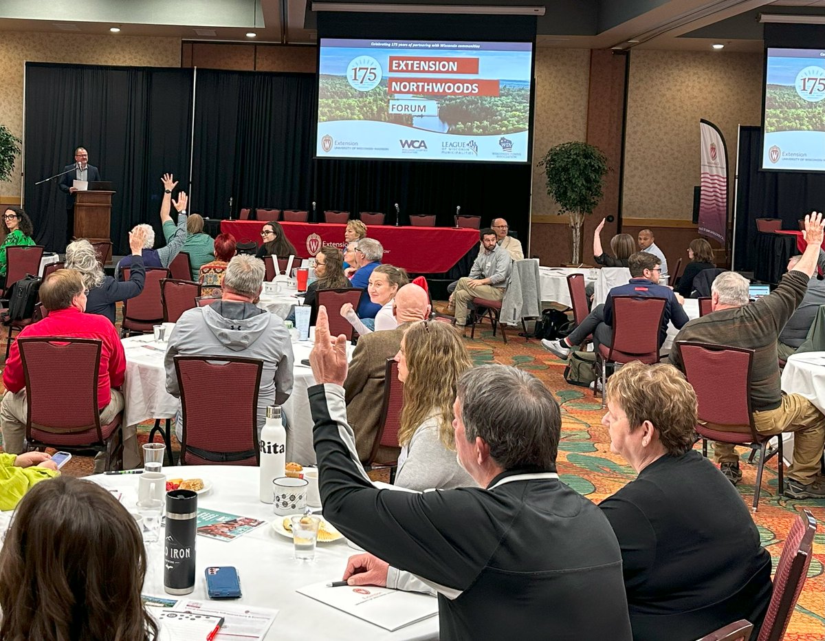 We’re in the middle of our Northwoods Forum celebrating the #UW175 in Lac du Flambeau, thanks to everyone who came to learn, connect, and inform our work with @UWMadison